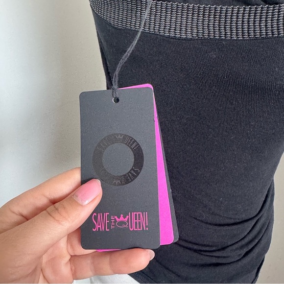 Save The Queen Asymmetrical Strap Top – NWT – Made in Italy - Picture 12 of 14